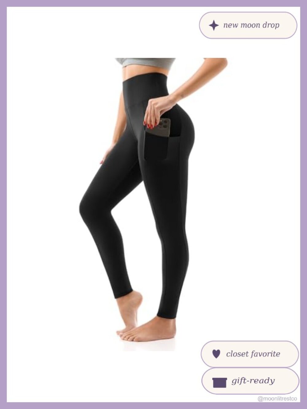 High Waisted Leggings with Pockets Tummy Control